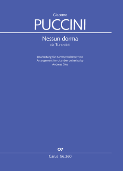 Nessun Dorma, Puccini, Kammerorchester